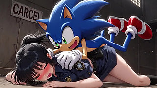 Animated encounter in indoor scene