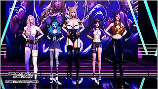[mmd] Gfriend - Glass Bead Sexy Kpop Dance Ahri Akali Kaisa Seraphine Gwen Kda League Of Legends