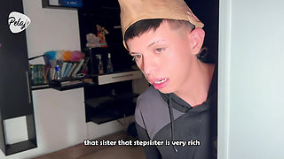 Home Alone with My Stepbrother: He Makes Me Strip Playing Tic-tac-toe and Fucks Me in Every Position