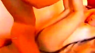 Retro Amateur College Girl with Small Tits on Webcam