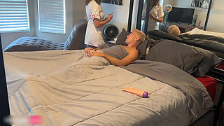 Naughty Nurse Knows How to Make a Man Feel Better When He's Sick