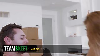 Small asian goddess clara trinity gags on and rides her manager' fat cock - teamskeet