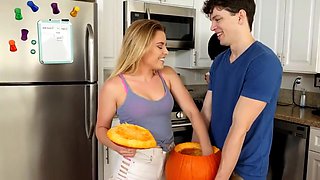 Pumpkin Passion Leads to Outdoor Hot Babe Erotic Frenzy