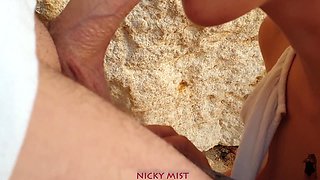 Swallow His Cum at Beach - Nicky Mist