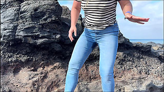 Another Beach Accident - Wet Jeans by the Shoreline