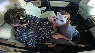 A Married Woman Gets Aroused by Her Husband and Has Car Sex