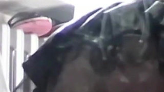 Perfect-assed MILF in Pantyhose Giving a Blowjob