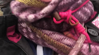 Flashing My Tit with Rock Hard Nip in Fucking Filthy Weather