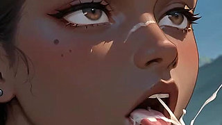 Ebony Queen's Mountain Beach Blowjob - Fantastic XXX!