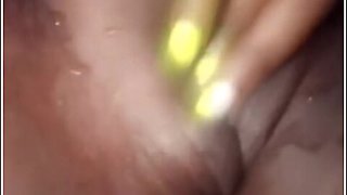 Horny Ebony Plays With Pussy & Squirts Durung Quarantine Stay At Home Order