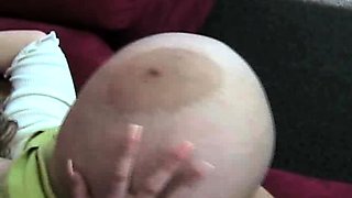 Big Boobed Blonde Masturbates With A Dildo In The Bathroom