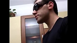 Young slut gets banged by two guys and loves being filmed in gangbang