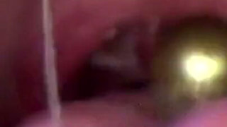 Swallowing and Putting Golden Pearls in My Vagina