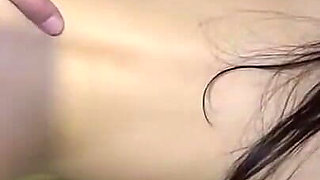 Full Face Reveal Black Hair Elegant Beauty Flashing Peace Sign Sloppy Blowjob Leads to Creampie