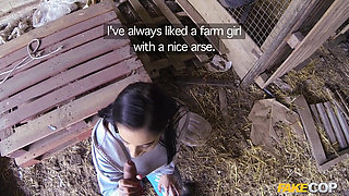 Fake Cop - Inked Farmgirl Needs Some Big Dick