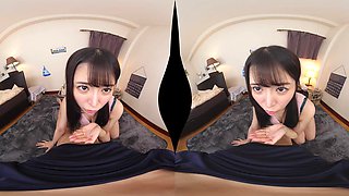 POV VR porn in 4k - amateur fetish hardcore with shy Japanese chick