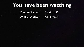 Mature British BBW Domina Satana Punishes Submissive Watson in Kinky Office Dungeon Roleplay