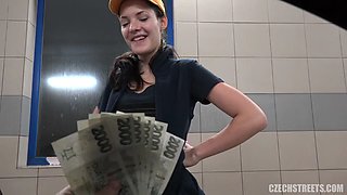 Czech Girl Fucked at Carwash POV Cheats on BF For Money