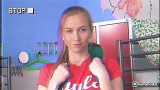 Jason Steel Arouses with Blonde Bukkake in Hostel Payment Play