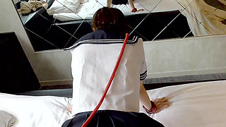 Mayu No63, Deepthroat, Striped Panties Sailor Clothes, Anal Tail