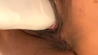Hot striptease and up close pussy orgasm
