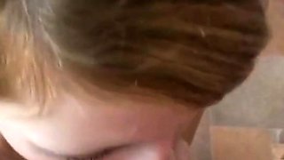 Deep-Throating American MILF Girl