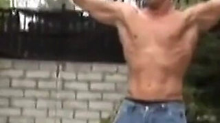 Cougar Teri Weigel uses her huge boobs to seduce the gardener