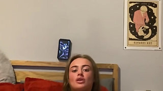 Scottish horny emo loves to be watched while fingering