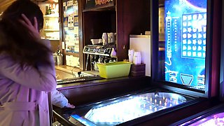 -BralessForever.com- Hotwife Veerle - Flashing in the