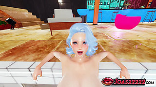 Rule34 Michie Wet Pool 3D Animation - Riding Close Up Pussy, Tied Up Penetration, Underwater Missionary Cumshot