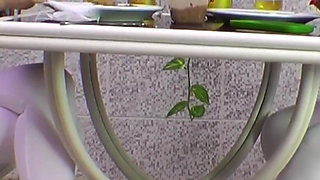 Lesbian White Leggins Fetish and Pee in the Leggins