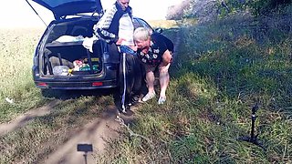Stepmom Helps Me Pee Then Gives Public Blowjob - Zona901