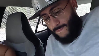 Tight Pink Pussy Crushed in the Car During an Unscripted Encounter