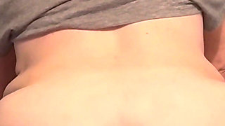 I Suck His Cock Hard and Ride Him with Both Pussy and Asshole and Make Him Pound My Ass From the Back!