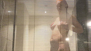 Invisible Cam in the Hotel Bathroom, Watch on the Pregnant Redhead Woman in the Hotel Bathroom with Window