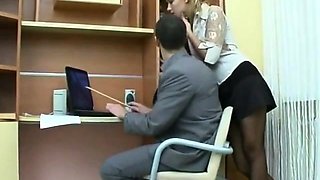 Secretary Anal in Pantyhose