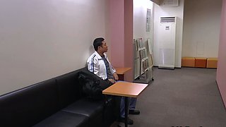 A Daring Japanese Housekeeper At The Theater Room