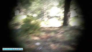 Big Ass Brunette Gets Fucked Outside in the Mountains