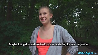 Nice jogger with no make up fucked by a stranger - public agent