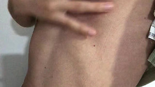 latino twink massaging