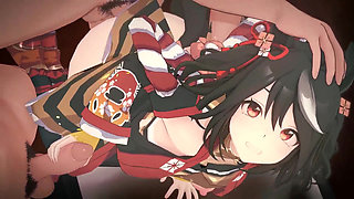 Uma Musume - Kitasan Black Gangbang Sex - 3D Hentai Animations