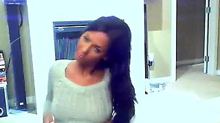 Shy brunette homemade amateur webcam teen