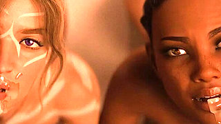 The Seven Realms 46 - Atlas, Kali & Naya Threesome Sex in the Bedroom