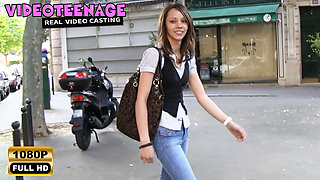 18 Year Photo Model Leslie Does a Nude Casting