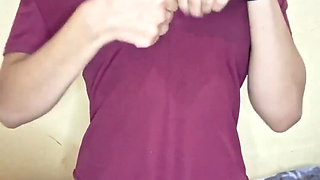 Latina Masturbates in Her Bedroom Shows Her Hot Pussy