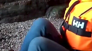 Lifejacket and Jeans on the Beach