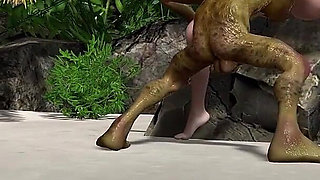 A Goblin with a Big Cock Fucked a Redhead Princess