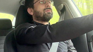 She Couldn’t Wait - MILF Blowjob & Handjob While Driving - Public Car Sex Kingyordanov