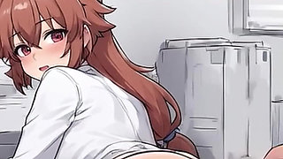 Waifu Amateur Teen POV Office Swimwear Tease & Close-up Boss Blowjob (1m Tease)