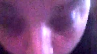 Amateur brunette teen does toy anal on her webcam